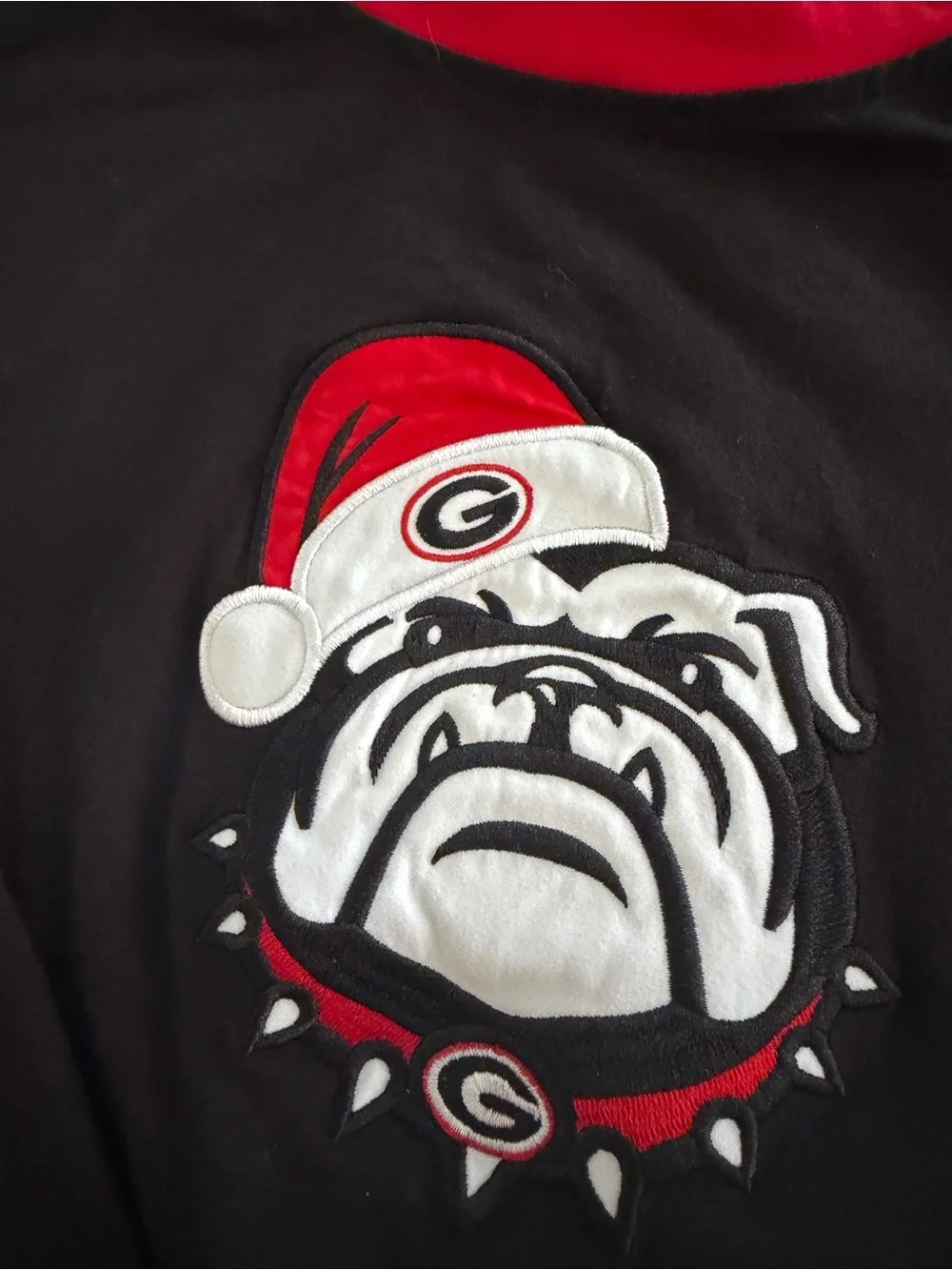 Ruffles Ribbons & Lace Kids Pjs Lounge UGA Dawgs Holiday Pajama Set 10-11